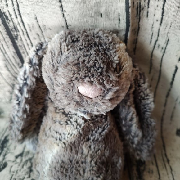 Jellycat Bunny Rabbit Plush Bashful Woodland Stuffed Animal Babe gray brown 11" - Picture 2 of 7